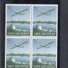 1950 Uçak Pulu MNH Dörtlü Blok - Online Mezatta!