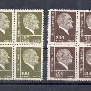 Mezat Martcini: Online Müzayede Dünyasında Yeni Adresi 51 1977 Atatürk Portreli Sürekli Seri Pulları MNH Dörtlü Blok - Online Mezatta!