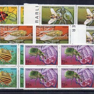 1982 Zararlı Böcekler MNH Dörtlü Blok - Online Mezatta!
