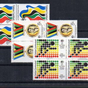1984 Los Angeles Olimpiyat Oyunları MNH Dörtlü Blok - Online Mezatta!