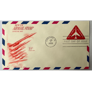 New Us Aırmail Stamp 8 Jan 1968 - Amerikan FDC'leri