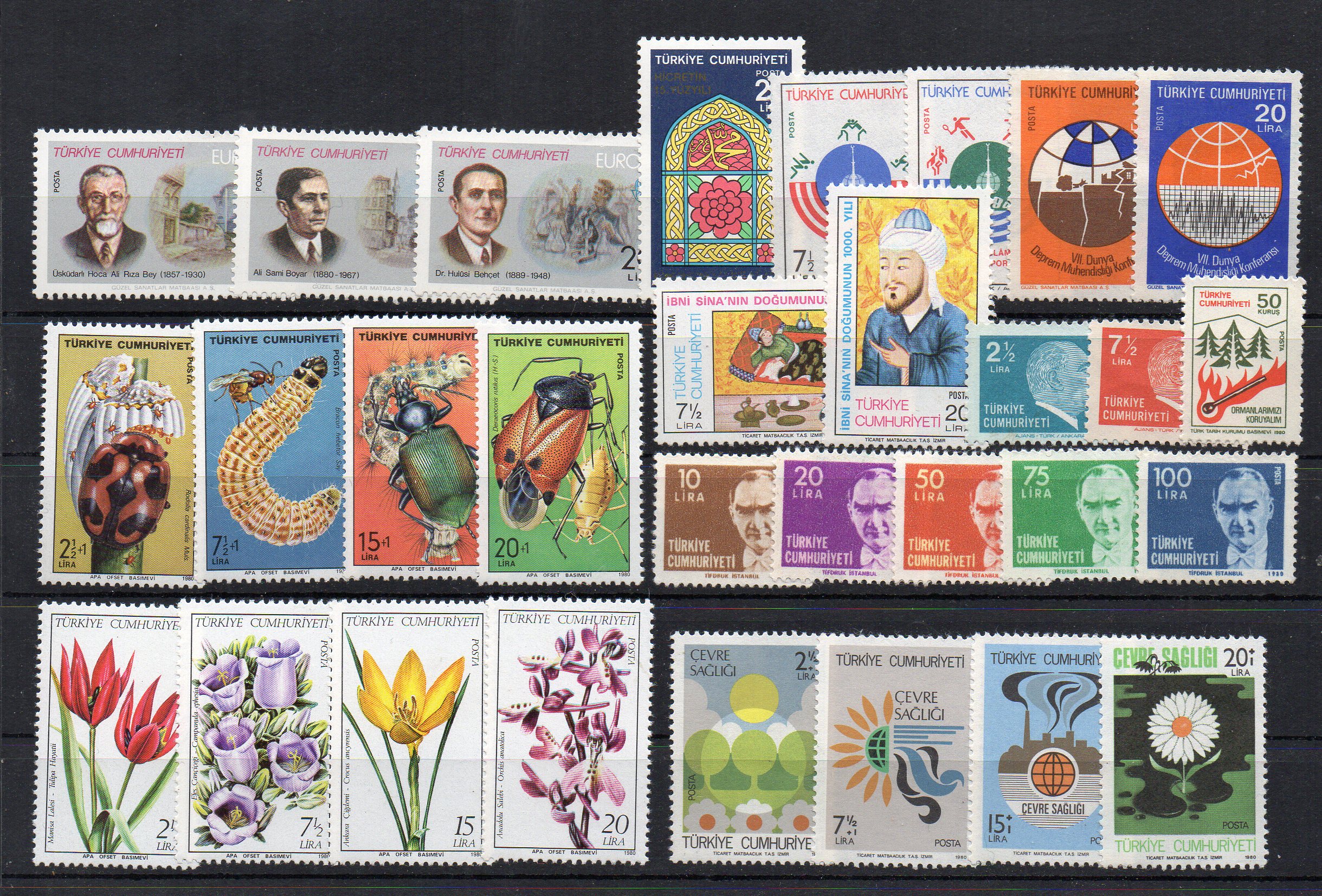 1980 Cumhuriyet MNH Tam Yıl Seti-Katalog: 790 TL - Online Mezatta! 1 1980 Cumhuriyet MNH Tam Yıl Seti-Katalog: 790 TL - Online Mezatta!