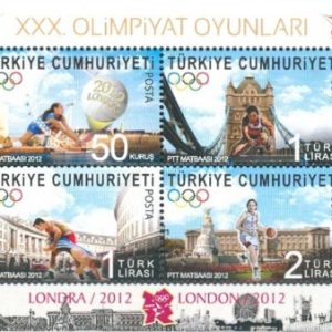Olimpiyat Oyunları - Londra, İngiltere 2012 Türkiye Posta Pulları - mezat.martcini.com'da!