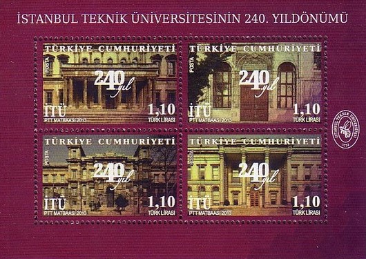 İstanbul Teknik Üniversitesi'nin 240. Yılı 2013 Türkiye Posta Pulları - mezat.martcini.com'da! 1 İstanbul Teknik Üniversitesi'nin 240. Yılı 2013 Türkiye Posta Pulları - mezat.martcini.com'da!
