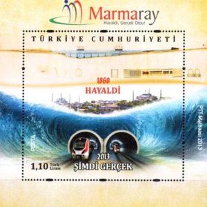 Marmaray - Bir Zamanlar Hayaldi, Şimdi Gerçek 2013 Türkiye Posta Pulları - mezat.martcini.com'da!