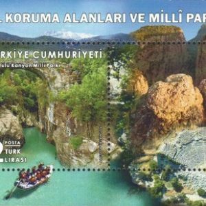 Milli Parklar - Köprülü Kanyon Milli Parkı, Antalya 2019 Türkiye Posta Pulları - mezat.martcini.com'da!