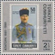 Kemal Atatürk'ün Doğumunun 100. Yıldönümü 1981 Türkiye Posta Pulları - mezat.martcini.com'da!