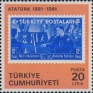 Kemal Atatürk'ün Doğumunun 100. Yıldönümü 1981 Türkiye Posta Pulları - mezat.martcini.com'da! 4