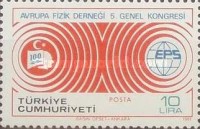 5. Avrupa Fizik Derneği Genel Kongresi 1981 Türkiye Posta Pulları - mezat.martcini.com'da!