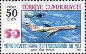 Türk Devlet Hava Yolları'nın 50. Yıldönümü 1983 Türkiye Posta Pulları - mezat.martcini.com'da!