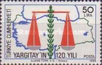Yargıtay'ın 120. Yıldönümü - İstinaf Mahkemesi 1988 Türkiye Posta Pulları - mezat.martcini.com'da!