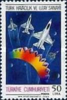 Türk Havacılık ve Uzay Sanayii 1988 Türkiye Posta Pulları - mezat.martcini.com'da!