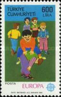 EUROPA Pulları - Çocuk Oyunları 1989 Türkiye Posta Pulları - mezat.martcini.com'da!