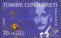 2005 Uluslararası Fizik Yılı Türkiye Posta Pulları - mezat.martcini.com'da!
