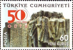 Orta Doğu Teknik Üniversitesi - ODTÜ 2006'nın 50. Yılı Türkiye Posta Pulları - mezat.martcini.com'da!