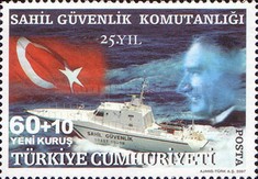 Türk Sahil Güvenlik Komutanlığının 25. Yıldönümü 2007 Türkiye Posta Pulları - mezat.martcini.com'da!