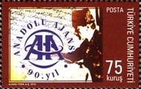 Anadolu Ajansı'nın 90. Yıldönümü 2010 Türkiye Posta Pulları - mezat.martcini.com'da!