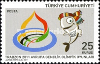 Avrupa Gençlik Olimpik Festivali, Trabzon 2011 Türkiye Posta Pulları - mezat.martcini.com'da!