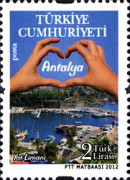 Turizm 2012 Türkiye Posta Pulları - mezat.martcini.com'da!