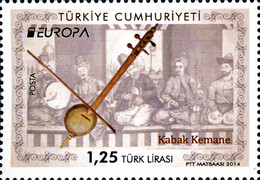 EUROPA Pulları - Müzik Aletleri 2014 Türkiye Posta Pulları - mezat.martcini.com'da!