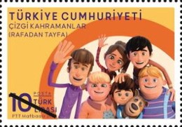 Çizgi Filmler - Rafadan Tayfa 2023 Türkiye Posta Pulları - mezat.martcini.com'da!