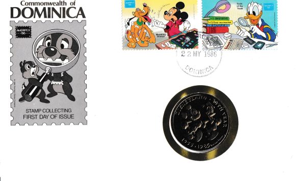 Walt Disney Dominica Paralı FDC