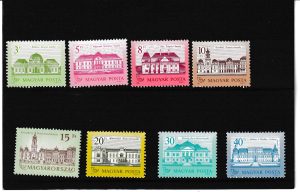 Macaristan pulları 1986-87 seri Parçaları mnh 9 Macaristan pulları