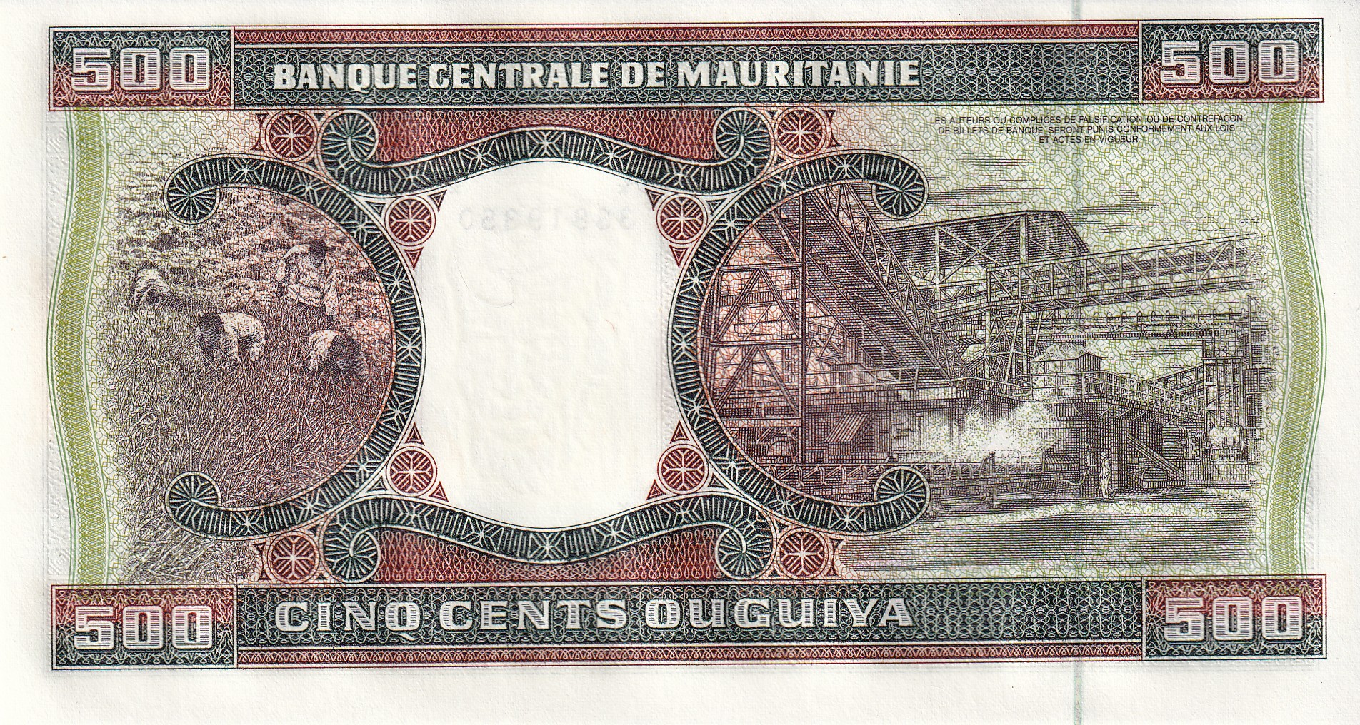 Moritanya 500 Ouguiya 2002 1 Moritanya 500 Ouguiya 2002 (2)