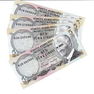 7 Emisyon Kagıt 5 Lira