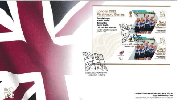 London 2012 Paralympic Games Pamela Relph FDC