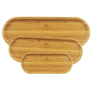 3'lü Oval Sunum Tabağı Seti