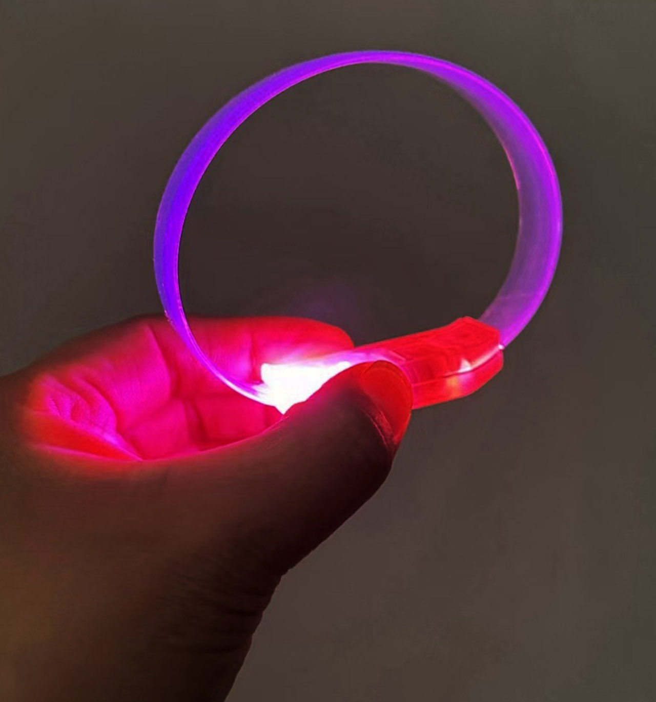 3 modlu pilli led isikli esnek parti bilekligi pembe 153280.jpg