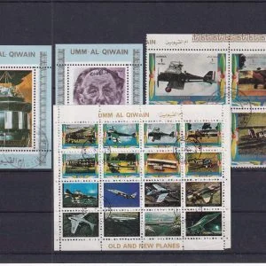 Umm Al Quwain Havacılık Uzay Temalı Damgalı Posta Pulları