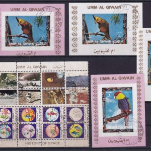 Umm Al Quwain Uzay Tarihi, Kuş Temalı Damgalı Posta Pulları