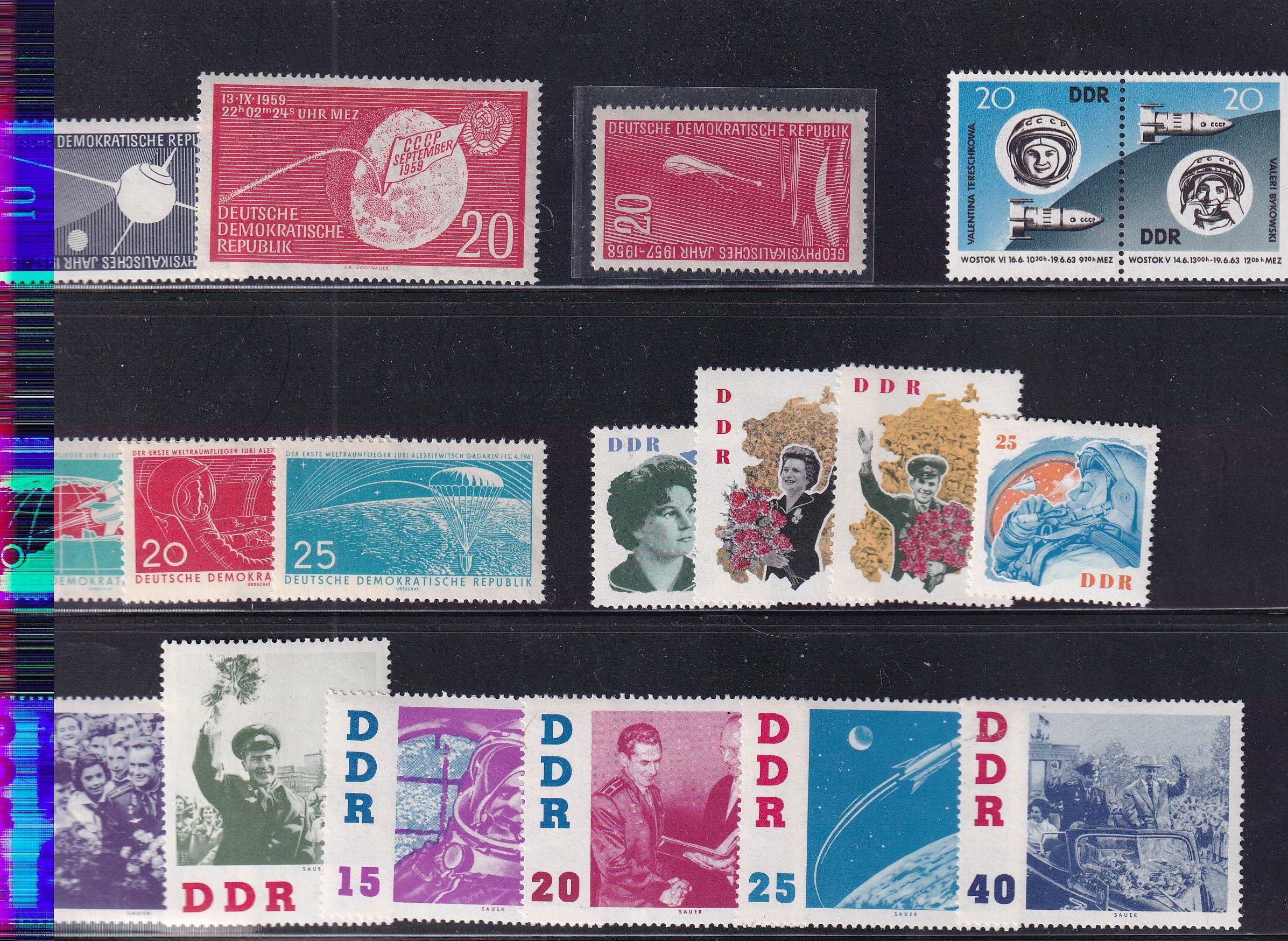 DDR Uzay Temalı Pul Koleksiyonu / Sovyet & Alman Kozmonot Serileri (Çeşitli Yıllar) 1 DDR Uzay Temalı Pul Koleksiyonu / Sovyet & Alman Kozmonot Serileri (Çeşitli Yıllar)