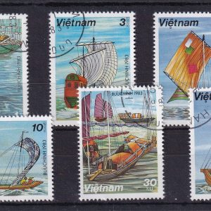 Vietnam 1983 Yelkenli Gemiler Pul Serisi 7’li Komple Set (Damgalı)