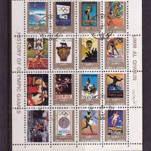 Birleşik Arap Emirlikleri Pul Blok 1972