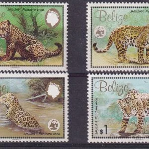 1983 BELİZE JAGUAR SERİ PULLAR