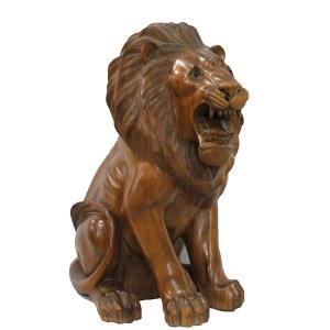 Ahşap Aslan Figürü 50 cm