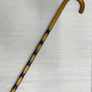 Bambu Desenli Zarif Ahşap Baston