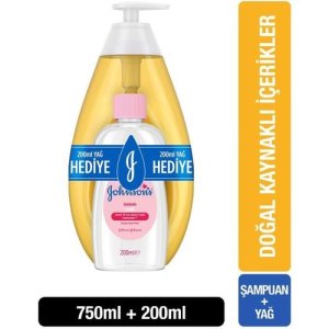 Johnson's Baby Gold Şampuan 750 ml + Bebek Yağı 200 ml