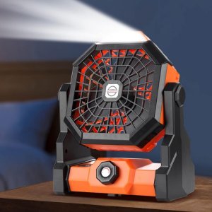 Mini Şarjlı Ledli Kare Fan