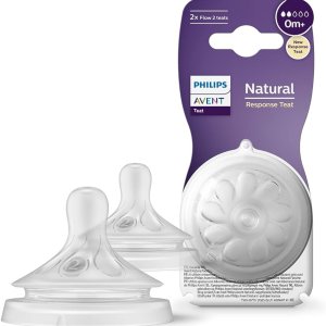 Philips Avent Natural Response 2'li Biberon Emziği, 2 Numara, 0 Ay+