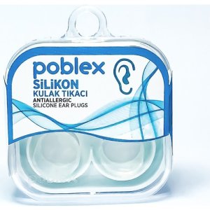 Poblex Antialerjik Silikon 2'li Kulak Tıkacı