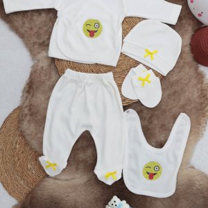 Sema Baby 5 Parça Hastane Çıkışı Zıbın Seti 0-3 Ay